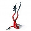 frogman_head_over_heels_sculpture Frogman Head Over Heels Valentine Sculpture Bronze