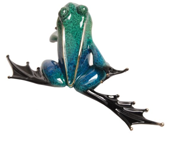 Strata Frogman Tim Cotterill Bronze Sculpture frog back