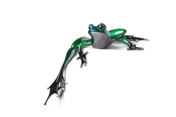buy Clover Frogman Tim Cotterill Bronze Sculpture frog wildlife art