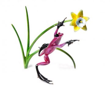 Buy frog ornament frogman daffodil