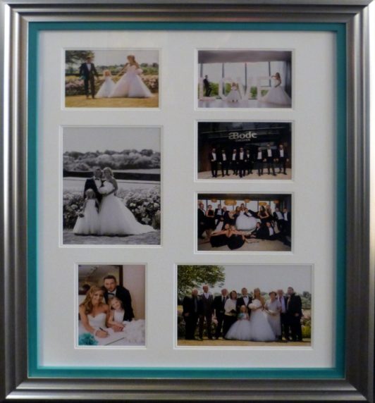 Framed Wedding memorabilia photos