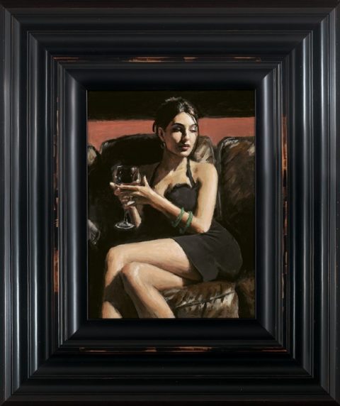 Tess Leather Couch Fabian Perez Limited Edition Print