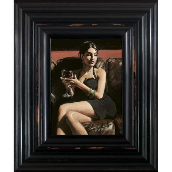 buy Tess Leather Couch Fabian Perez Limited Edition Print figurative art