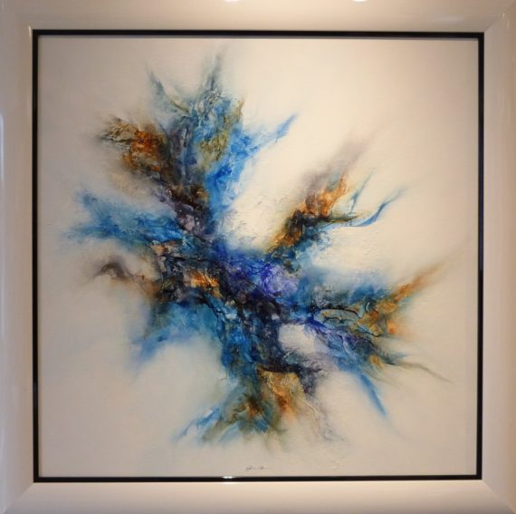 Burst of Blue Gisela Ueberall Original Painting
