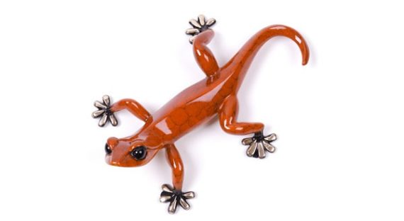 Chico Frogman Tim Cotterill Bronze Sculpture gecko