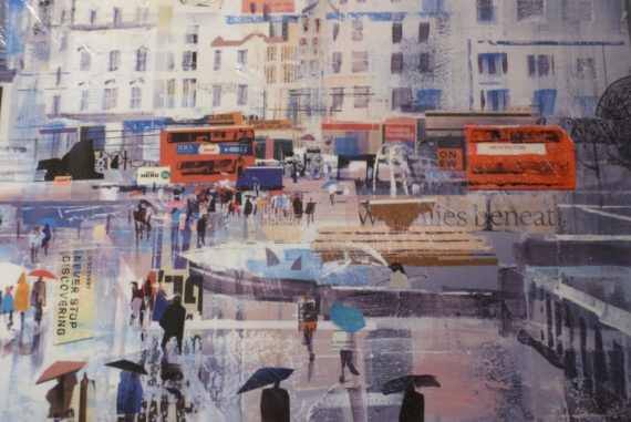 tom butler limited edition prints collage art london trafalgar square