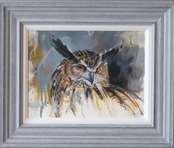 lynsey selley original owl painting