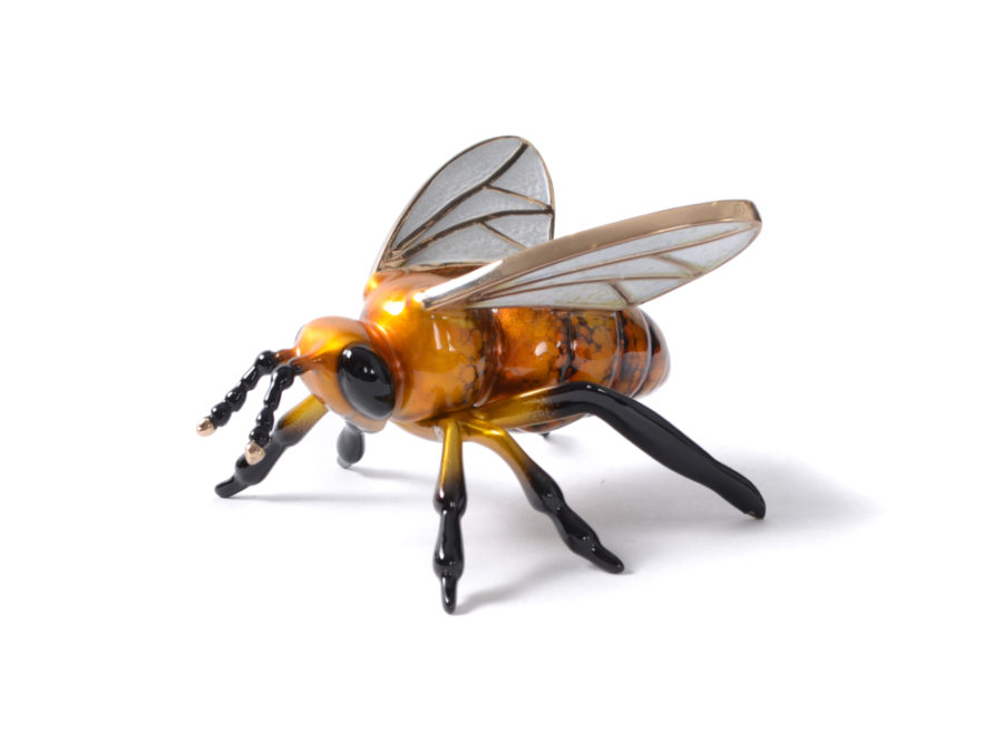 Amber by Jose Munoz Bronze Sculpture yellow bee