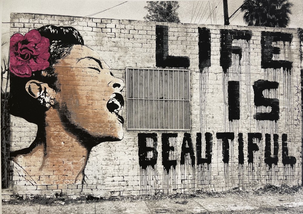 life is beautiful limited edition print by Mr Brainwash