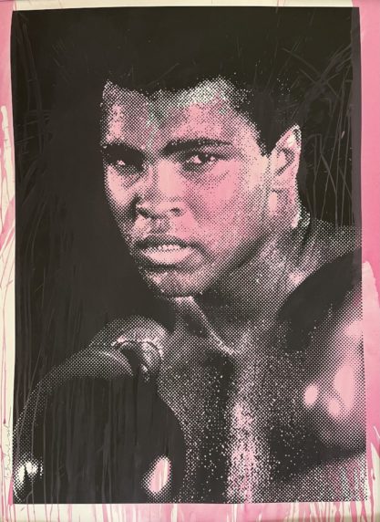 Mohamed Ali urban pop Art