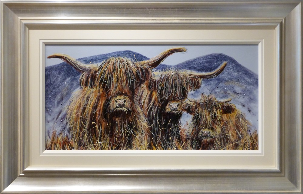 ruby keller highland cow original artwork
