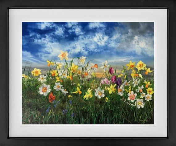 Kimberly harris spring limited edition print of spring flowers