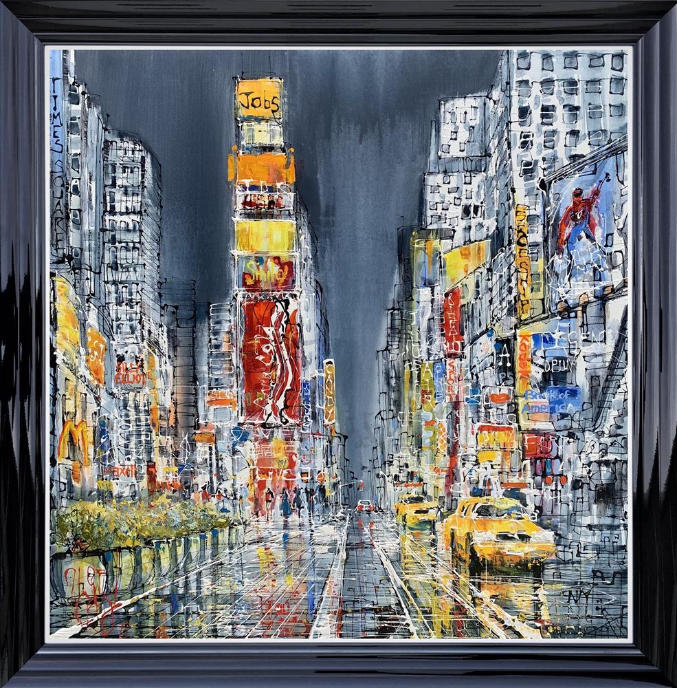 Times Square nigel cooke limited edition painting of new yorks time square