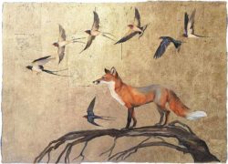 Summer Swallows and the Fox of Autumn jackie morris artwork