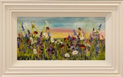 rozanne bell floral resin art original painting