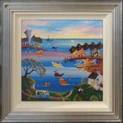 Fun in the bay anne blundell original painting