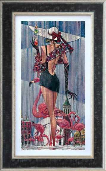 Piazza San Flamingo andrei protsouk limited edition print