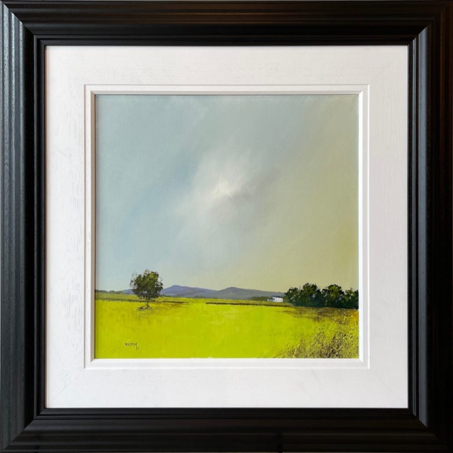 barry hilton green landscape original oil painting