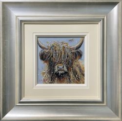 ruby keller highland cow art original painting