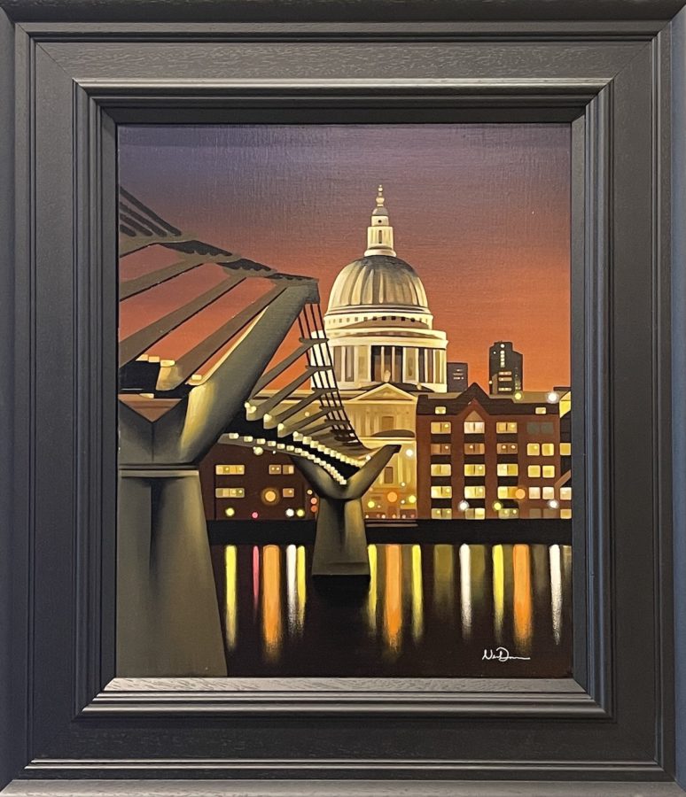 neil Dawson original painting cathedral reflections
