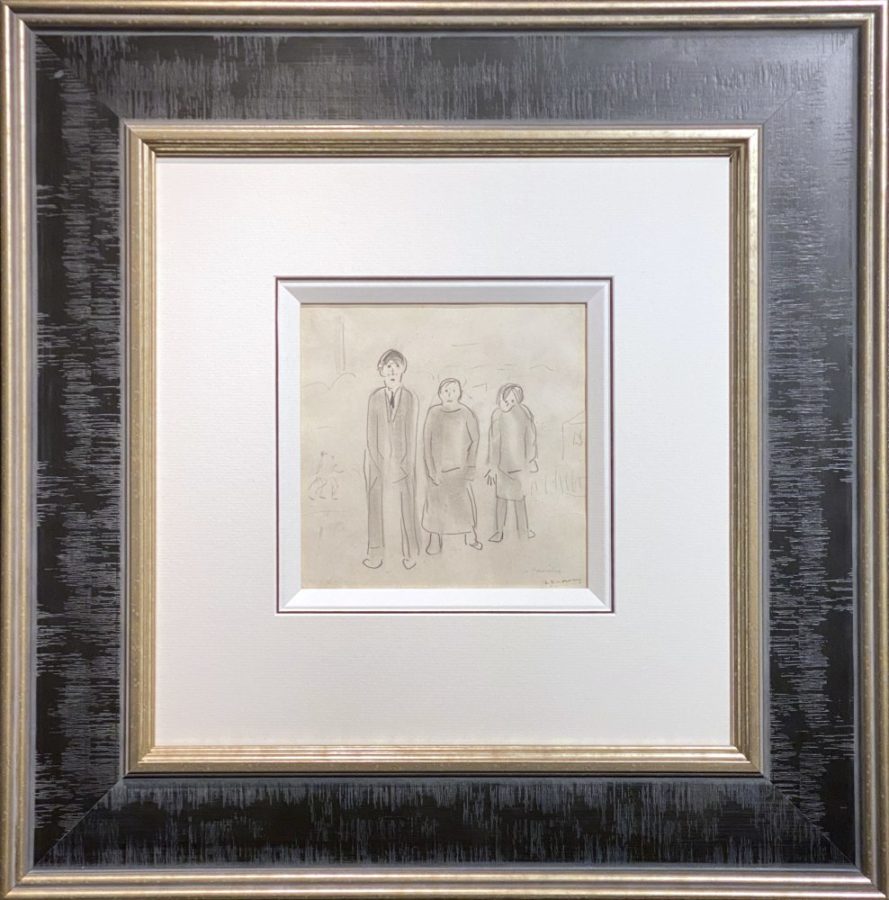 A Family Laurence stephen lowry original drawing