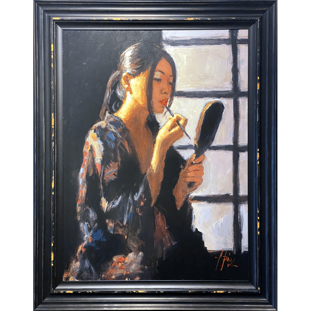 Geisha With Mirror by Fabian Perez Limited Edition Print FREE UK Delivery