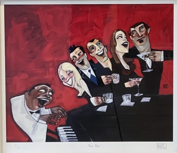 Piano Bar Giclee by Todd White