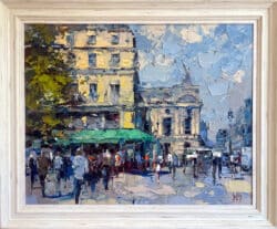 Daytime Paris Cafe scene by Frank Getty